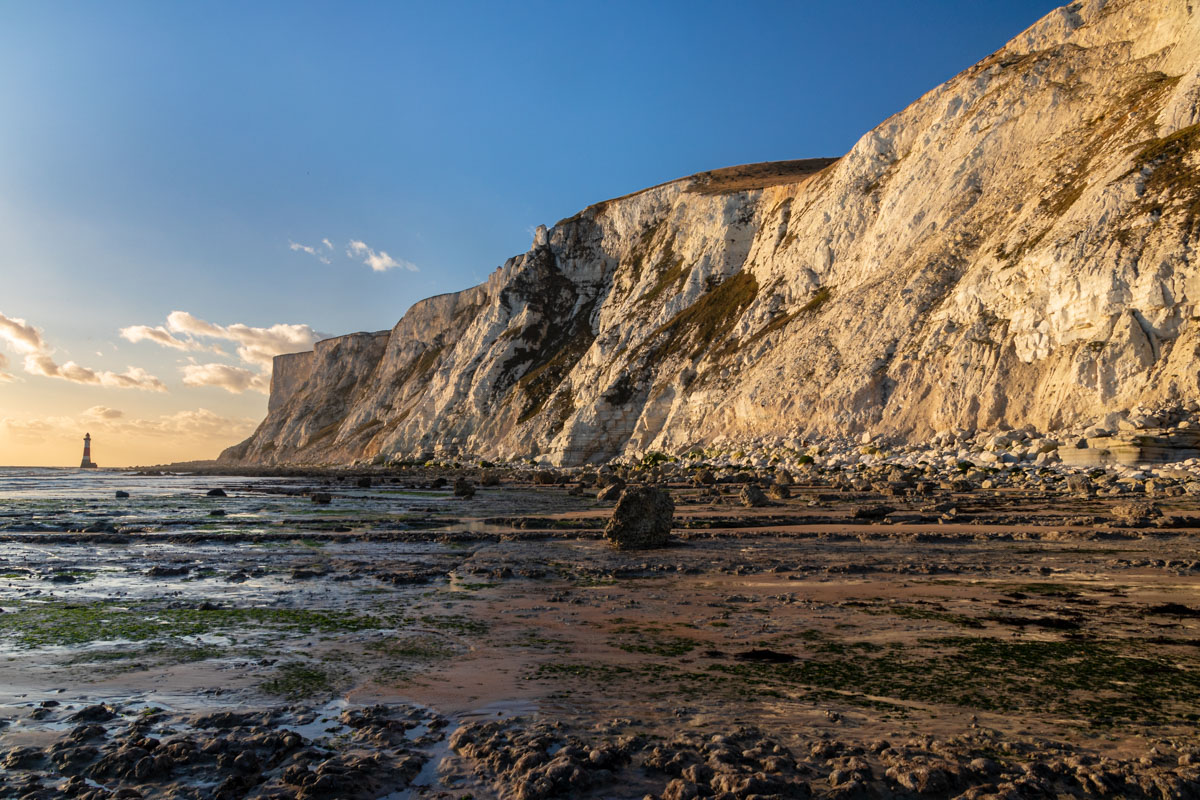 Beachy Head Lighthouse Cliff Face Uk Landscape Photography 6412