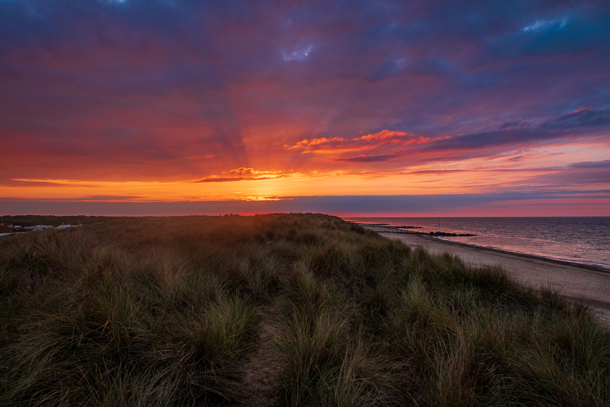 horsey-gap-sunset-norfolk - UK Landscape Photography